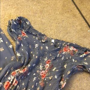 Off the shoulder maxi dress , floral!